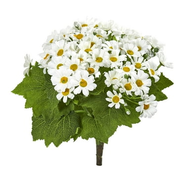 White Homeford Artificial Daisy Bush Floral Spray 19-Inch White Homeford Artificial Daisy Bush Floral Spray 19-Inch